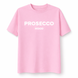 Жіноча футболка &ldquo;PROSECCO MOOD&rdquo; &mdash; рожева, стильний подарунок S 00090 фото 1